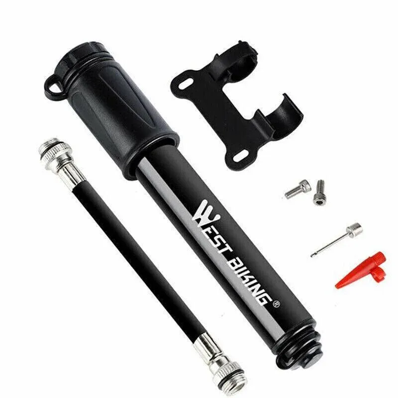 Aluminium Mini Bicycle Air Pump Bike Hand Ball Inflator Portable Cycling Tyre โ image 3