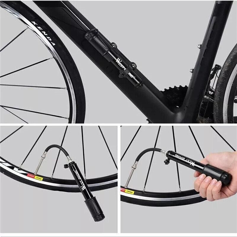 Aluminium Mini Bicycle Air Pump Bike Hand Ball Inflator Portable Cycling Tyre โ image 5