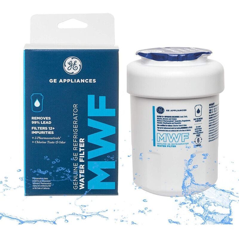 1 Pack GE MWF Refrigerator Water Filter Compatible with GE MWF