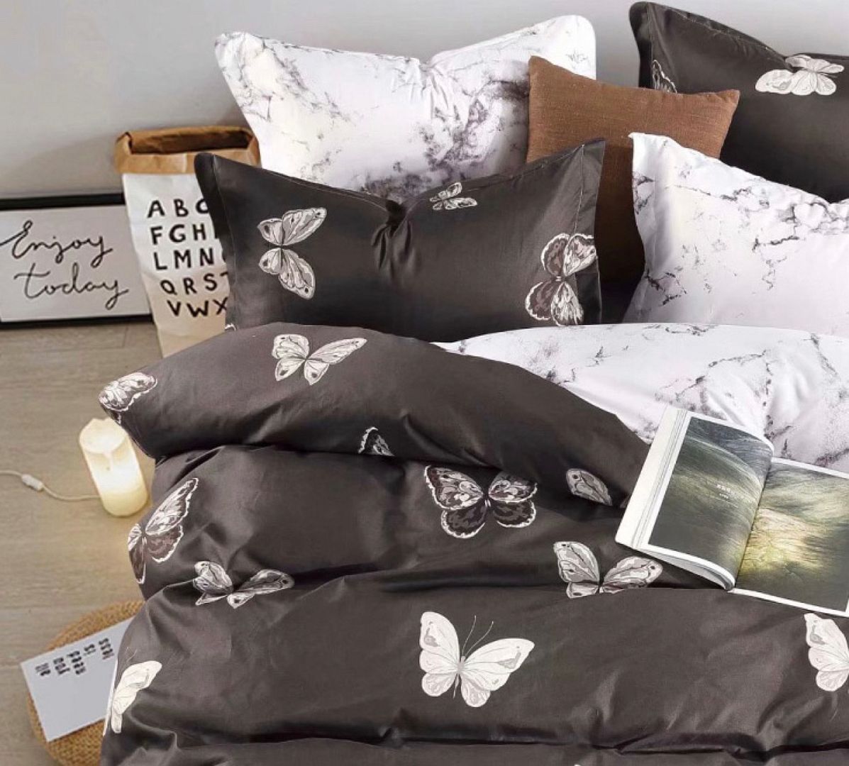 Butterfly Super King Size Quilt/Duvet Cover Set โ image 2