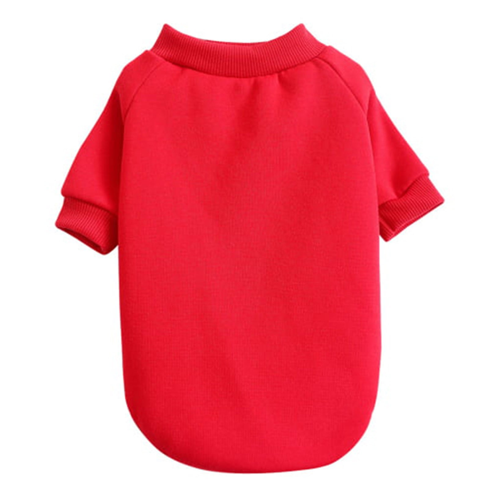 Pet Hoodie, Dog Winter Sweater Cat Warm Clothes Pet Sweater Round Neck Solid Color Thickening Cat Dog Knitwear Sweater for Cats Or Dogs in Cold Season (Light