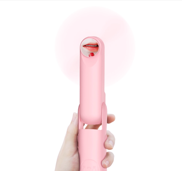 Handheld Mini Fan, 2 IN 1 USB Rechargeable Portable Fan [12-19 Working Hours] with Power Bank, Pocket Design for Travel/Summer/Concerts/Lash, Gifts for Women