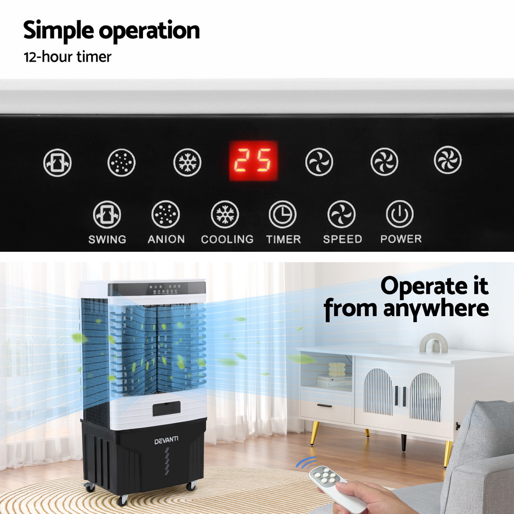 Devanti 60L Evaporative Air Cooler Conditioner — image 5