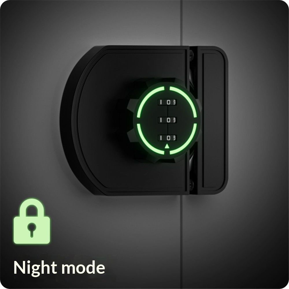 Keyless Combination Cabinet Lock, Anti-Pry 3-Digit Security for Swinging/Sliding Door, Drawer, Cupboard, Locker, Closet, Child Safety, Easy Installation — image 2