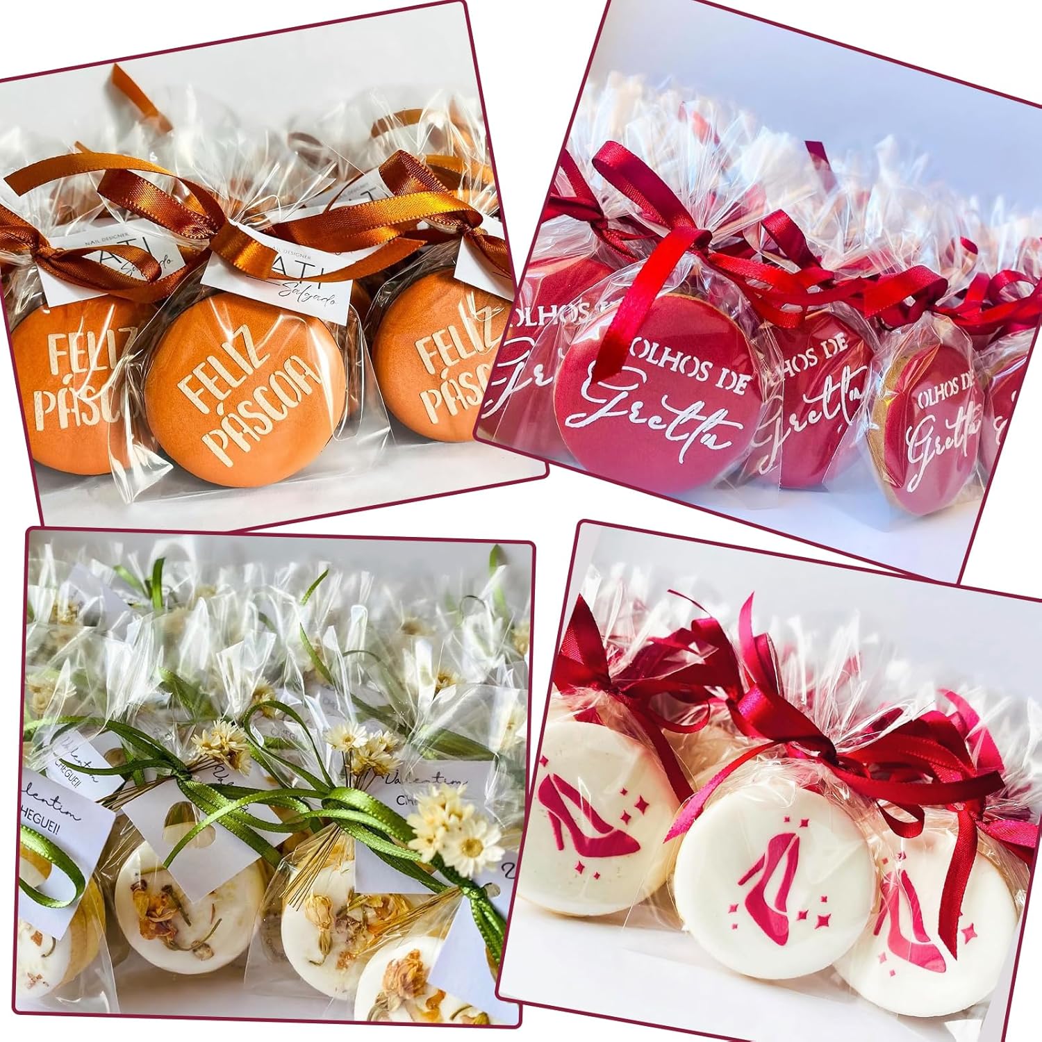 100Pcs 4 x 6 Inch Clear Cellophane Bags for Cookies, Rice Krispie Treats, Macarons, Brownies, Soap, Chocolate Truffles, Candy - Ideal for Wedding & Birthday — image 5