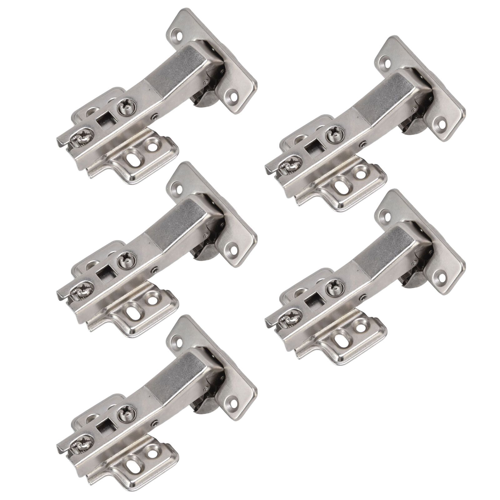 5Pcs Hydraulic Buffer Hinge Reduce Noise Closing Speed Anti Rust Cabinet Door Butt Hinge for Home Wardrobes Bookcases Type A โ image 5