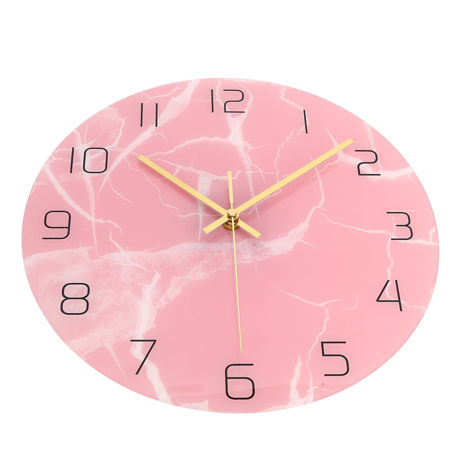 Innovative Pink Wall Clock Acrylic UV Printing Clock for Living Room Home Bedroom โ image 2