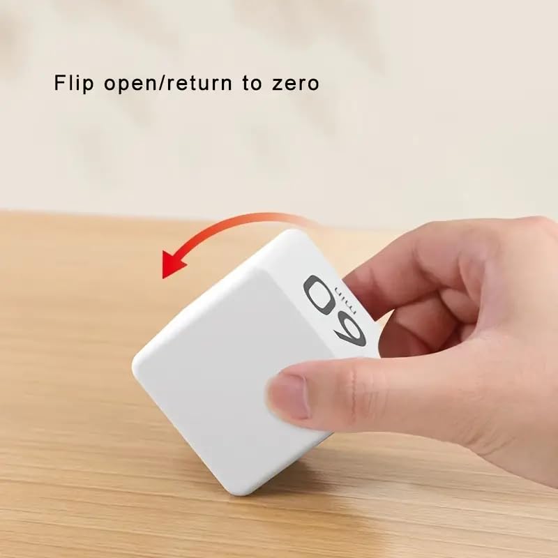 Digital Flip Cube Timer with Gravity Sensor and Preset Countdown Settings for Cooking, Study, Work and Time Management — image 5