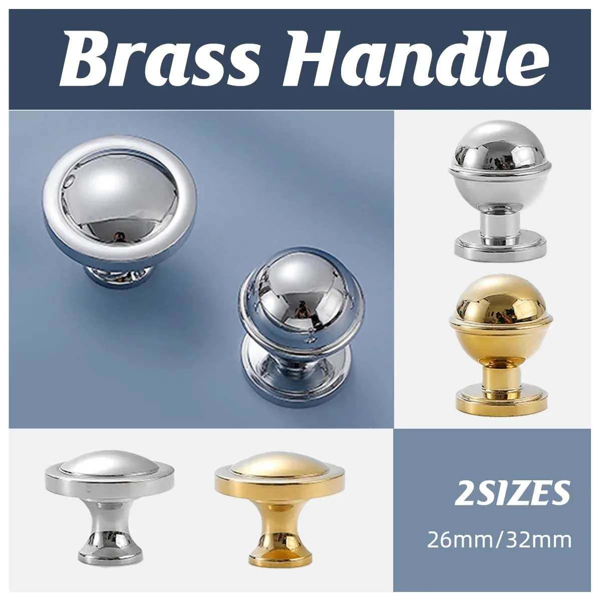 2 Sizes Light Luxury Wardrobe Handles Simple Single Hole Drawer Cabinet Pulls - Gold - 32mm โ image 2