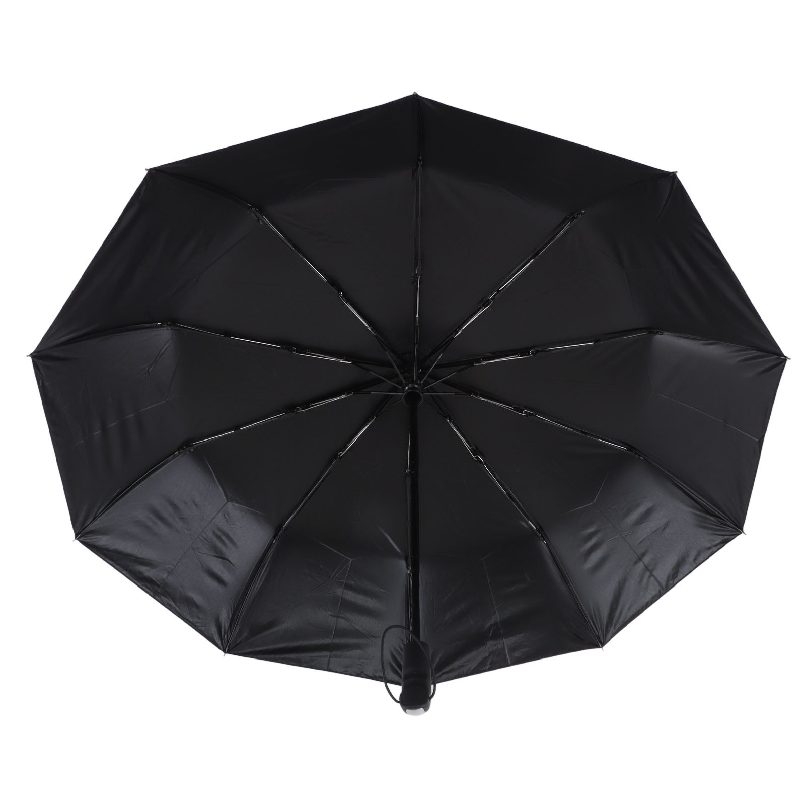 Automatic Umbrella Windproof Comfortable Grip Portable Folding Umbrella for Rain and Sun Black โ image 3