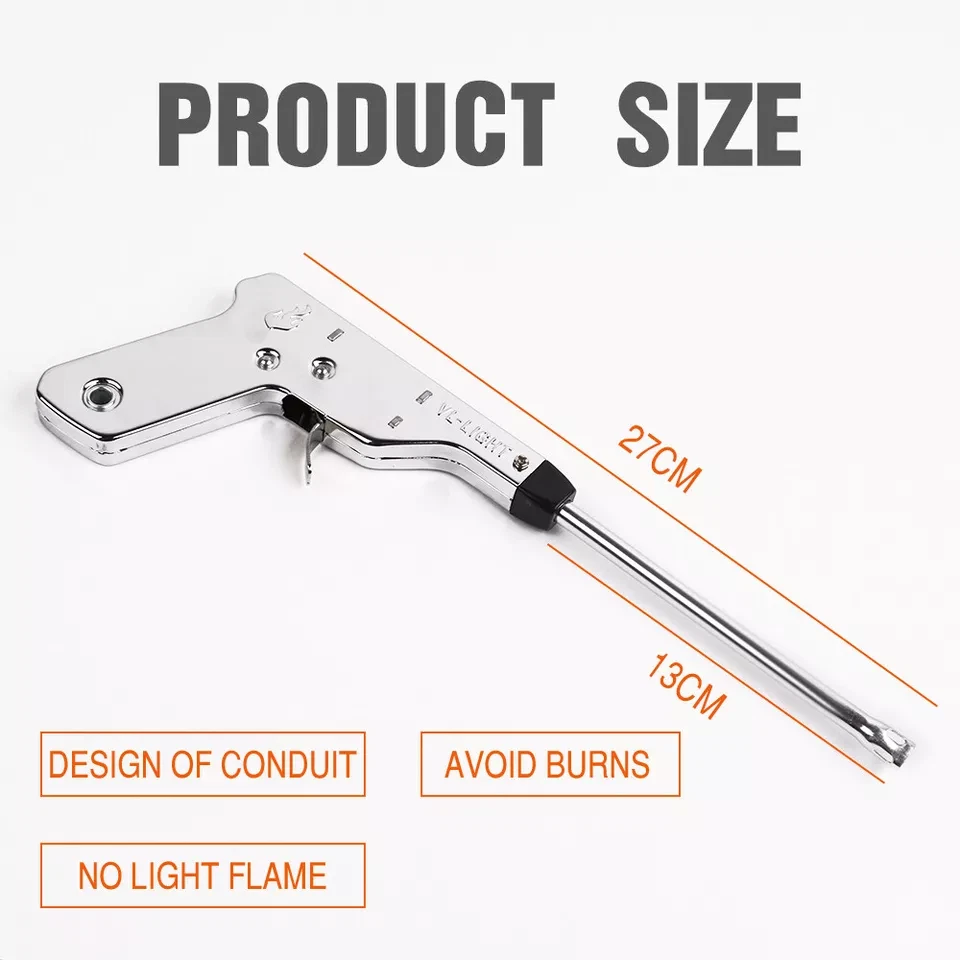 2x 270mm Barbecue igniter All-Metal Battery-Free Pulse Kitchen Camping Barbecue โ image 2