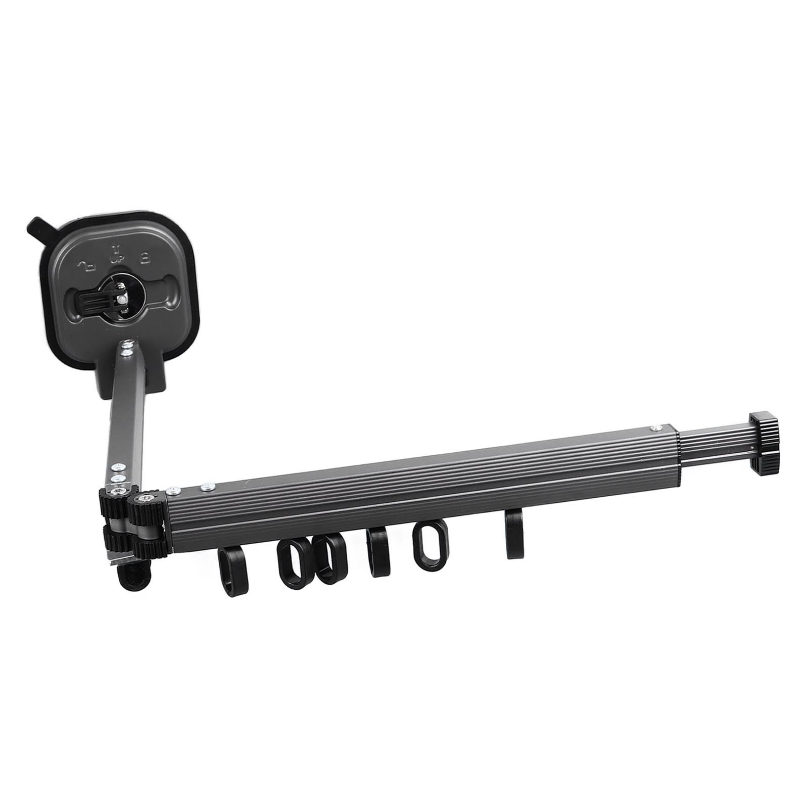 Retractable Clothes Drying Rack Wall Mount Drill Free Bifold Windproof Space Saver Suction Cup Clothes Hanger for Laundry — image 6