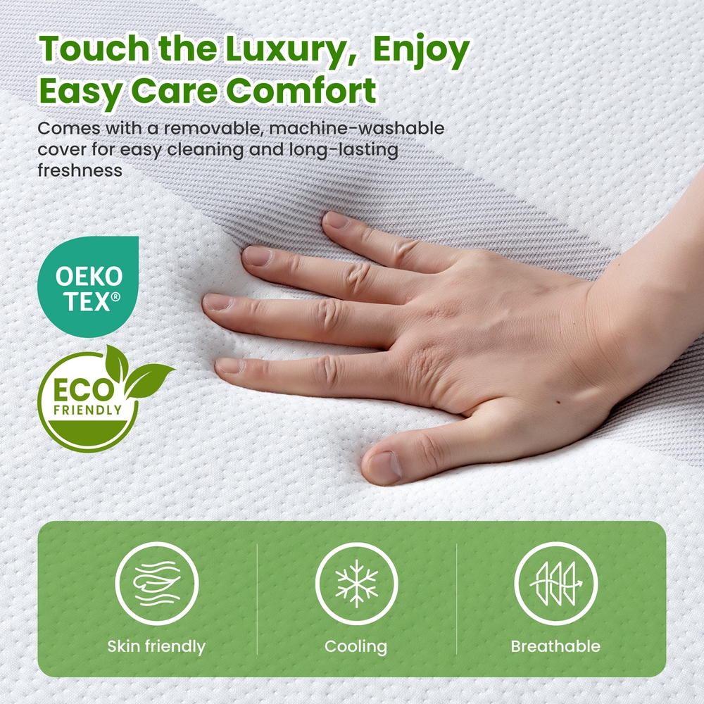 20cm Queen Reversible Gel Memory Foam Mattress BedStory Medium Soft & Firm — image 4