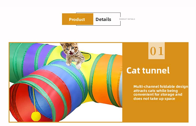 pet products Super Set (21 Pcs) - Cat Tunnel, Teaser, Mice, Jingle Balls, & Pom Poms. (Note: accessory colors are shipped randomly) — image 6