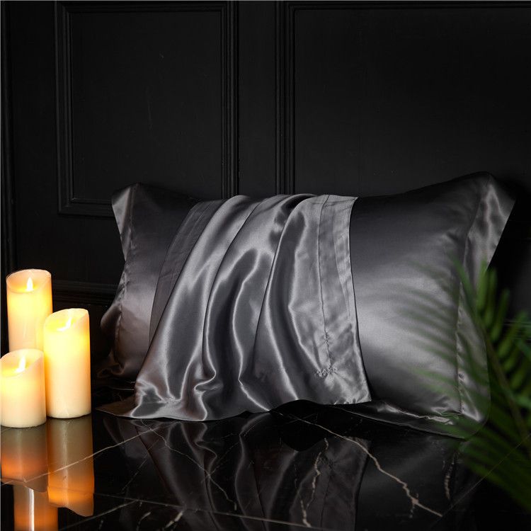 Silk Pillowcase 19 Momme Wide Edge Olive green 48*74+8 — image 5
