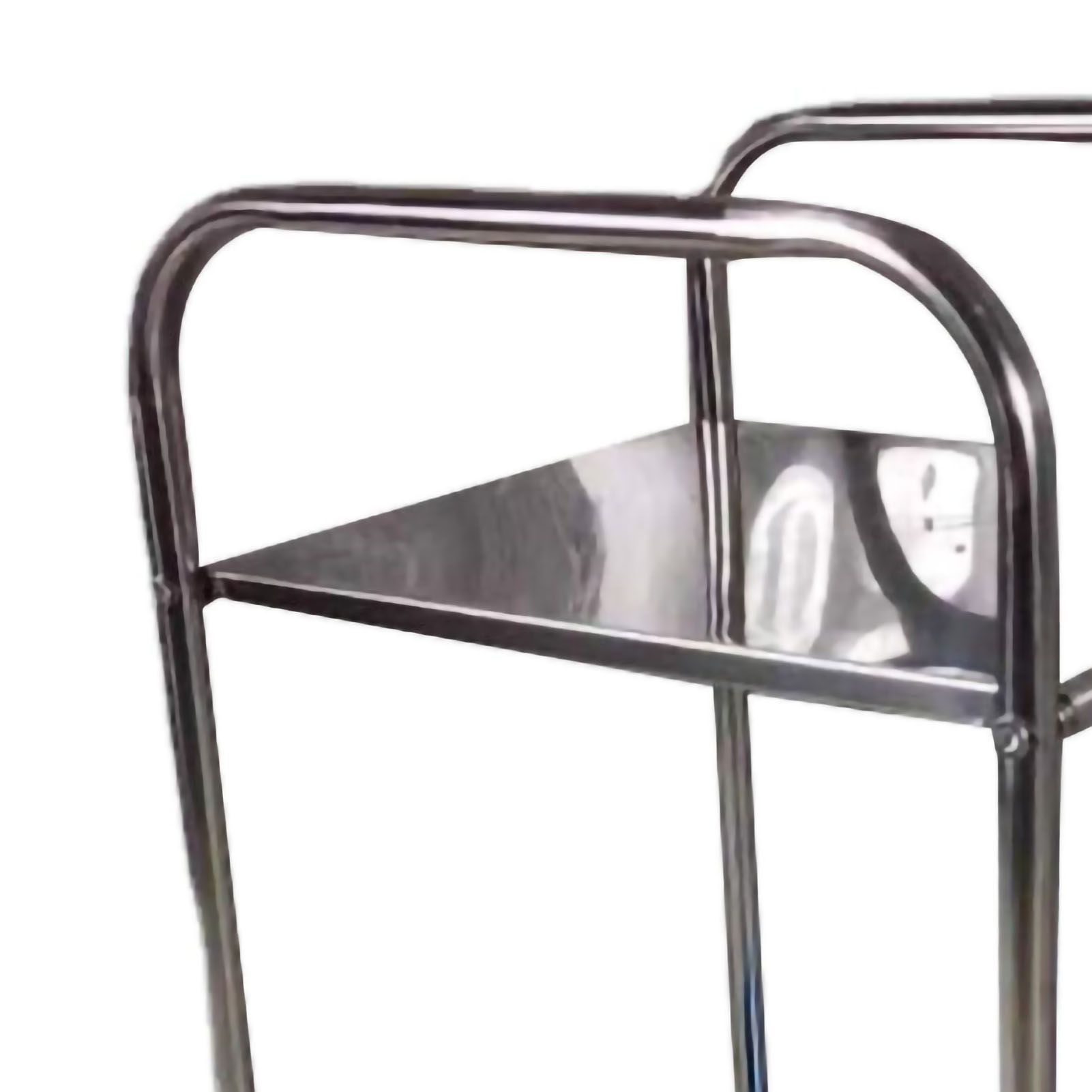 Storage Shelf Stainless Steel Heavy Duty Rack Side Shelving Table End Shelving Holder for Bathroom Bedroom Two Layers (Two Boards) โ image 4