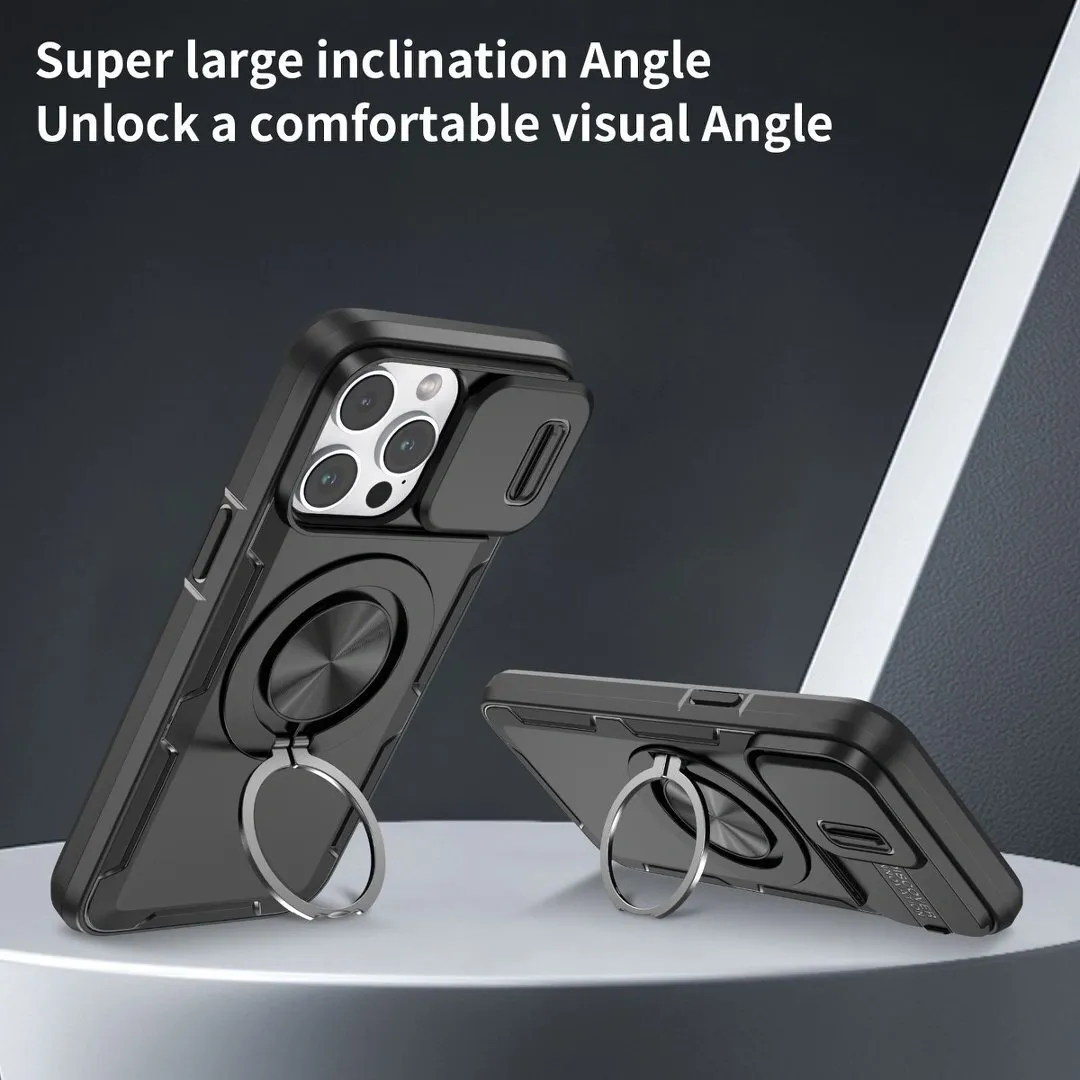 2-in-1 Magnetic Sliding Lens Case, Black for iPhone 15 Pro — image 2