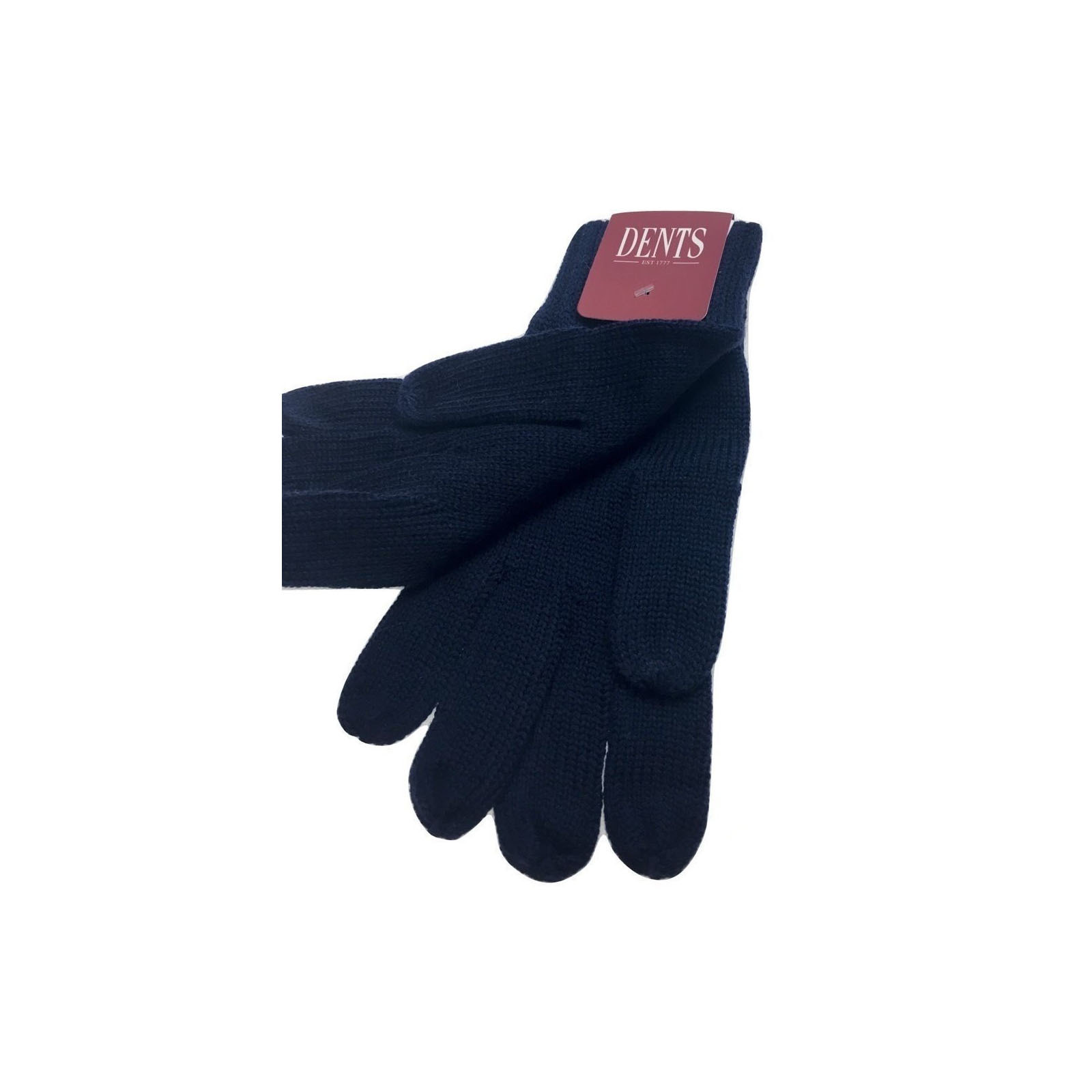 100% PURE WOOL GLOVES Winter Snow Ski Plain Knit Knitted Warm Plain - Navy โ image 3