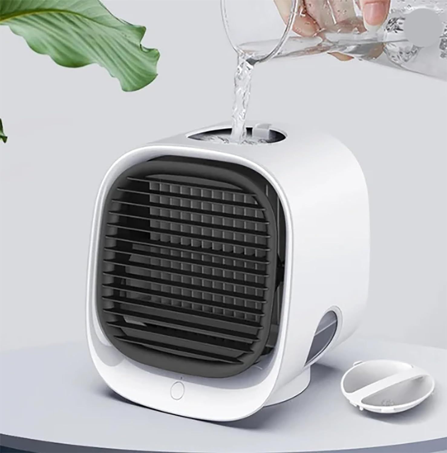 Portable Air Conditioners, New Upgrade Desktop Air Conditioner, Portable Air Cooler with Humidifier, Portable Evaporative (White) — image 2
