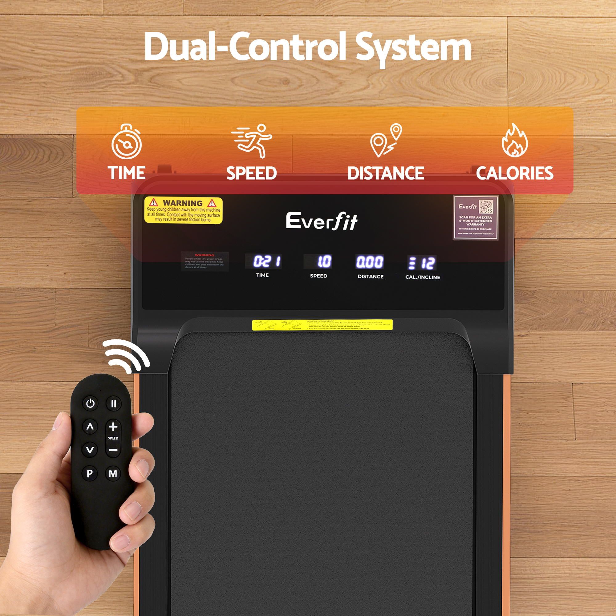 Everfit 3 in 1 Walking Pad Treadmill 20% Auto Incline Under Desk Treadmills for Home Gym With 40cm Wide Belt โ image 6