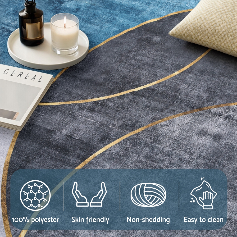 Artiss Washable Floor Rug 240 × 340cm Large Geometric Area Rug Modern Floor Carpet — image 6