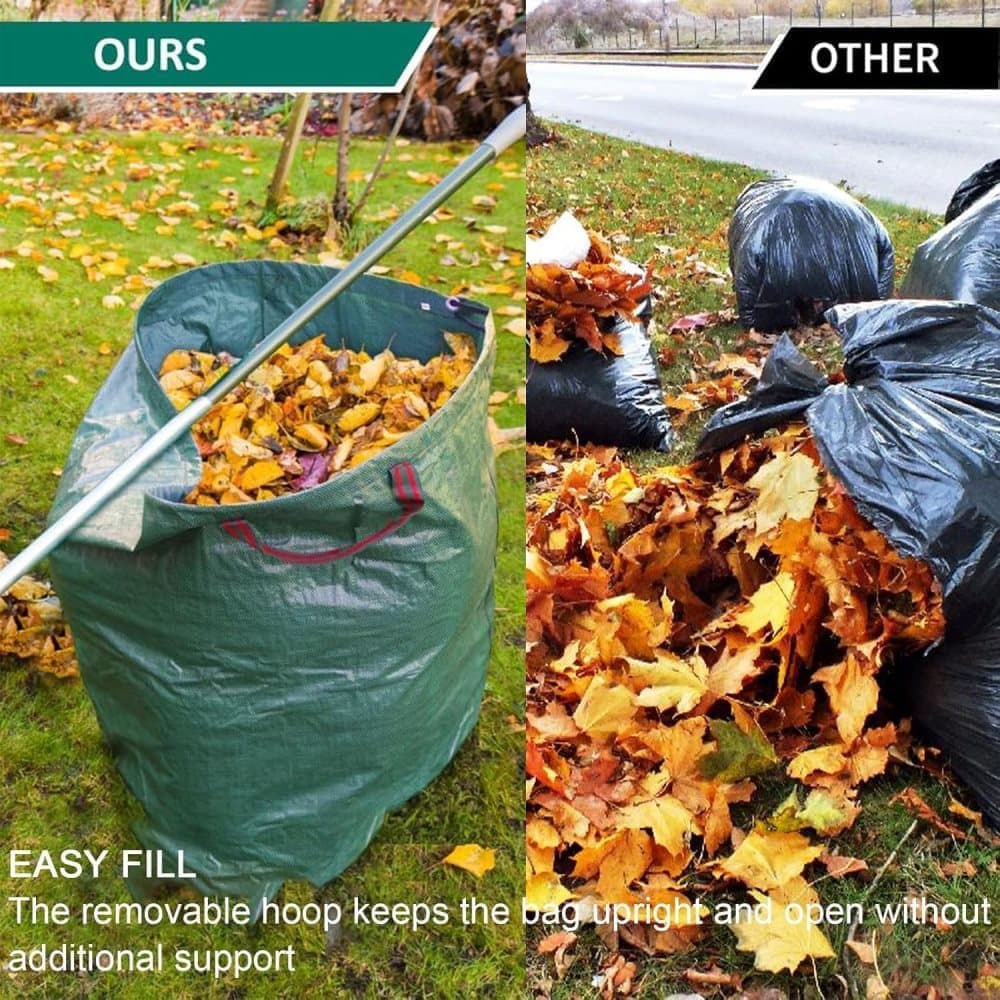 120L Large Capacity Garden Bags with Handles, Self-Standing and Robust for Leaves Lawn Hedges and Garden Waste, 45 x 76cm โ image 3