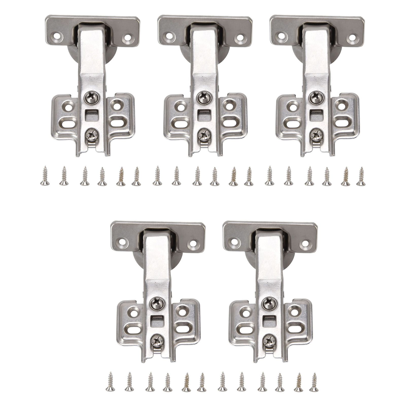5Pcs Hydraulic Buffer Hinge Reduce Noise Closing Speed Anti Rust Cabinet Door Butt Hinge for Home Wardrobes Bookcases Type A โ image 4