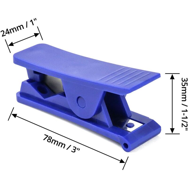 4 pcs Pipe Cutter, Economical Plastic Rubber Tube Cutter For Silicone Pvc Pu Nylon Tubing, Up To 12Mm Od, Blue โ image 2