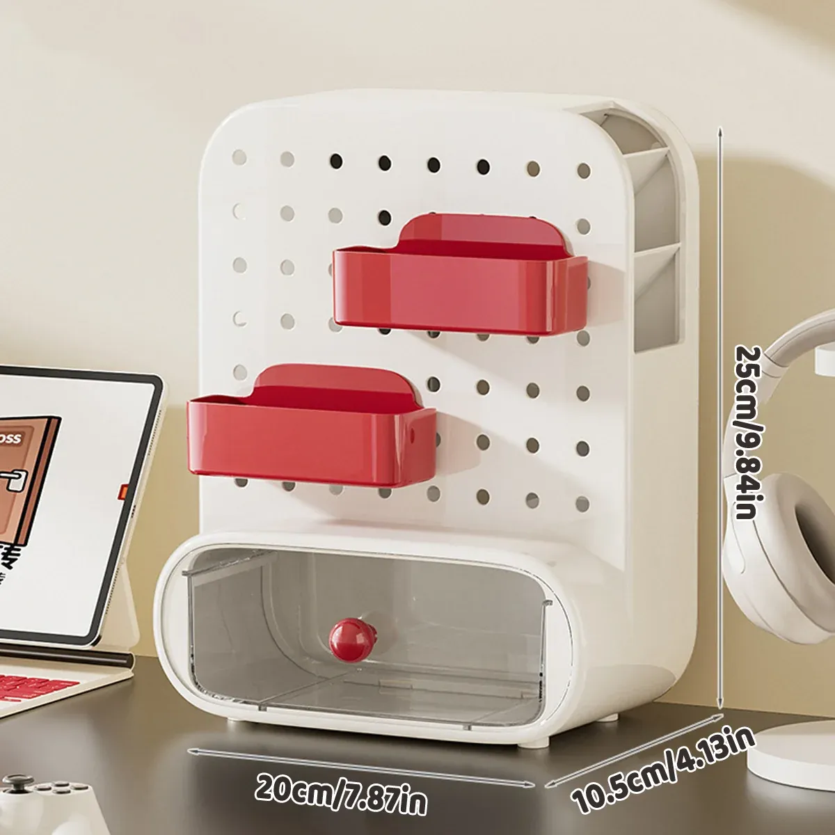 Drawer Pegboard Desktop Storage Box Space Saving for Office Home โ image 3
