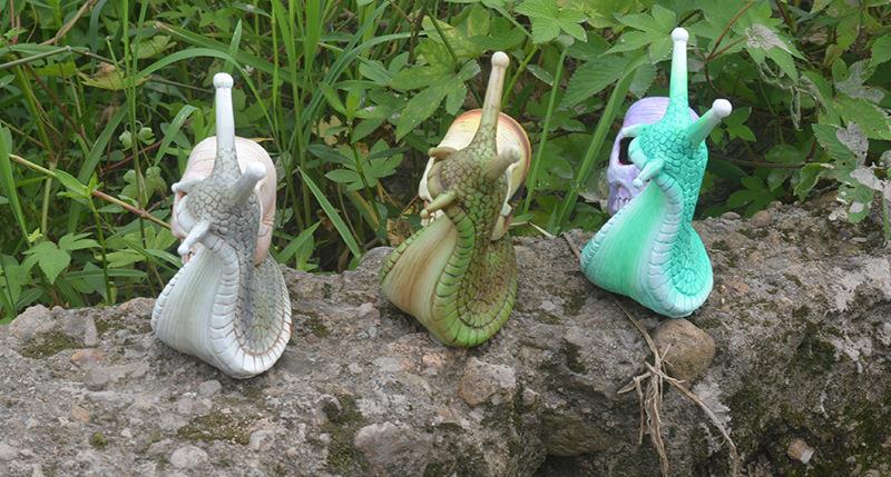 1-Pack Skeleton Snail Skull Sculpture Gothic Garden Home Decor, ZQKLA — image 4