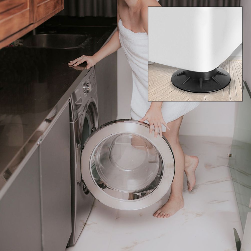 4PCS Washer Dryer Stabilizer Pads Antivibration and Anti Walk Pads Washing Machine Mats โ image 6