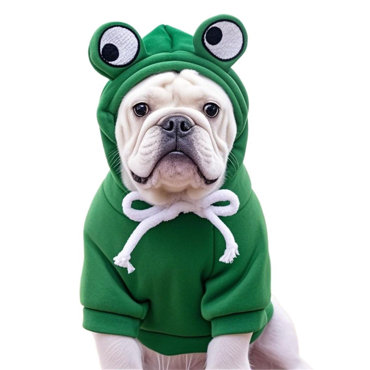 Dog Hoodie Frog-Themed Autumn Winter Pet Clothing Small Medium Dogs Soft - Pink - Size XL — image 2