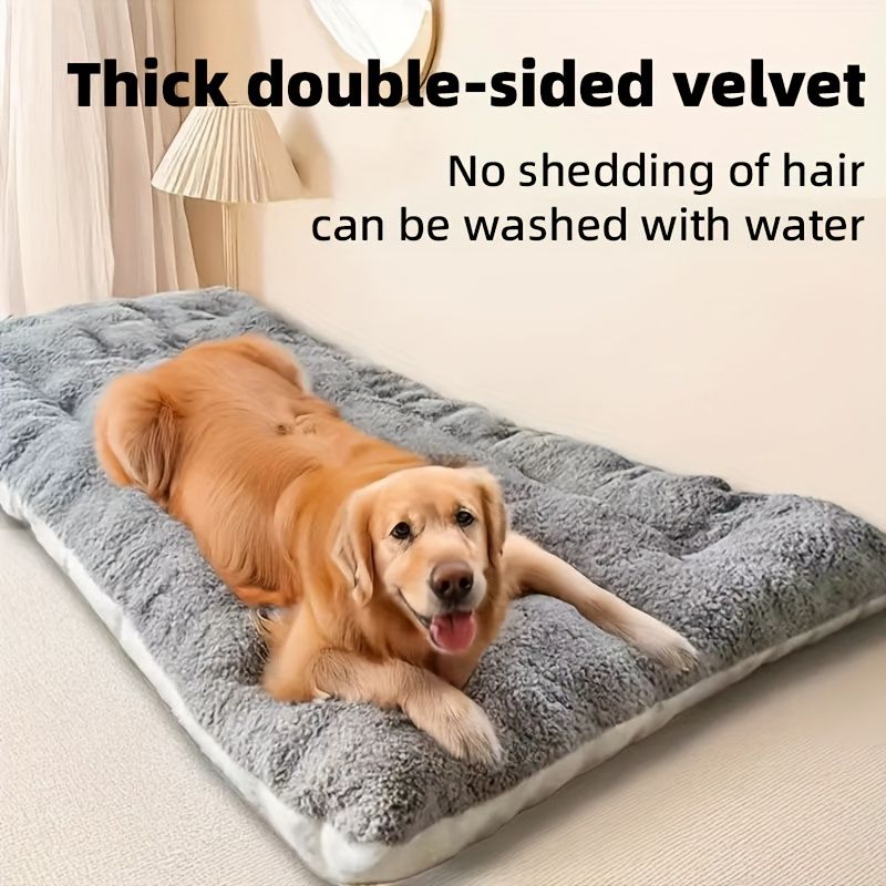 Christmas. A holiday gift for the dog. A warm dog bed in winter. Dog kennel. Dog cage mat. Comfortable and soft Dog mattress. Pet bed. Pet mat. Suitable for — image 3