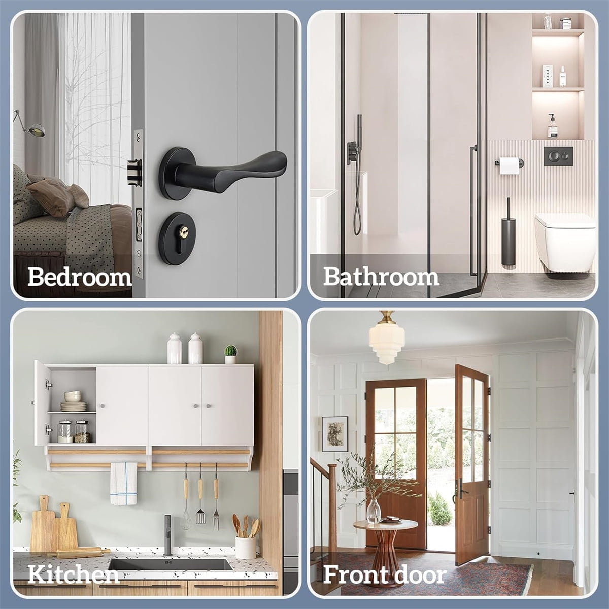 Over the Door Hook,Cat Design Wall Hooks Over Door Hook with 7 Hooks for Back of Bedroom Bathroom Door Punch-Free Coat Rack Organizer Clothes Key Holder Towel — image 2