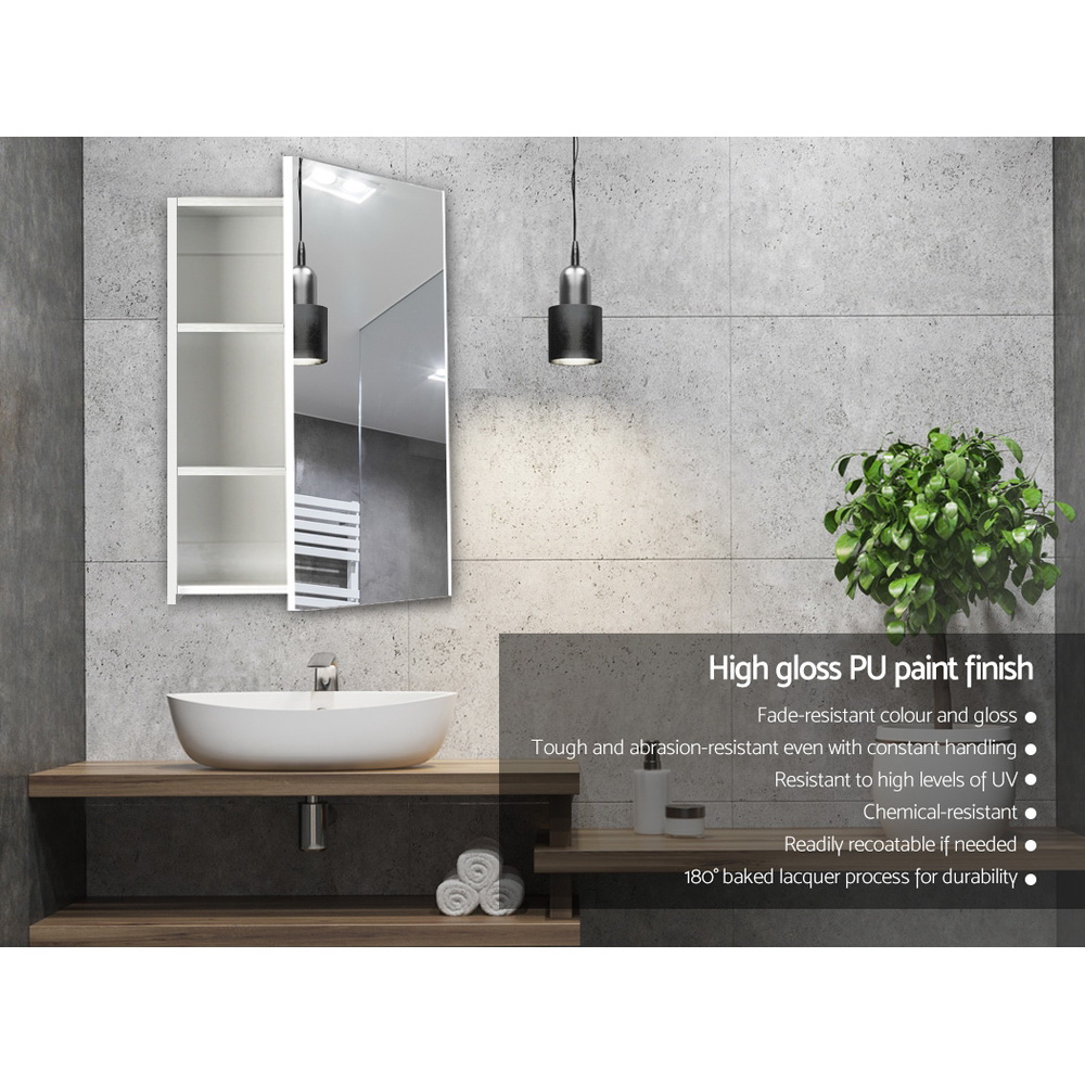 Cefito Bathroom Mirror Cabinet 450x720mm White โ image 4