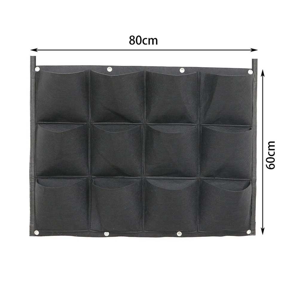 24Pocket Vertical Garden Planter Wall Hanging Herbs Plant Seed Bag Home Decor AU โ image 6