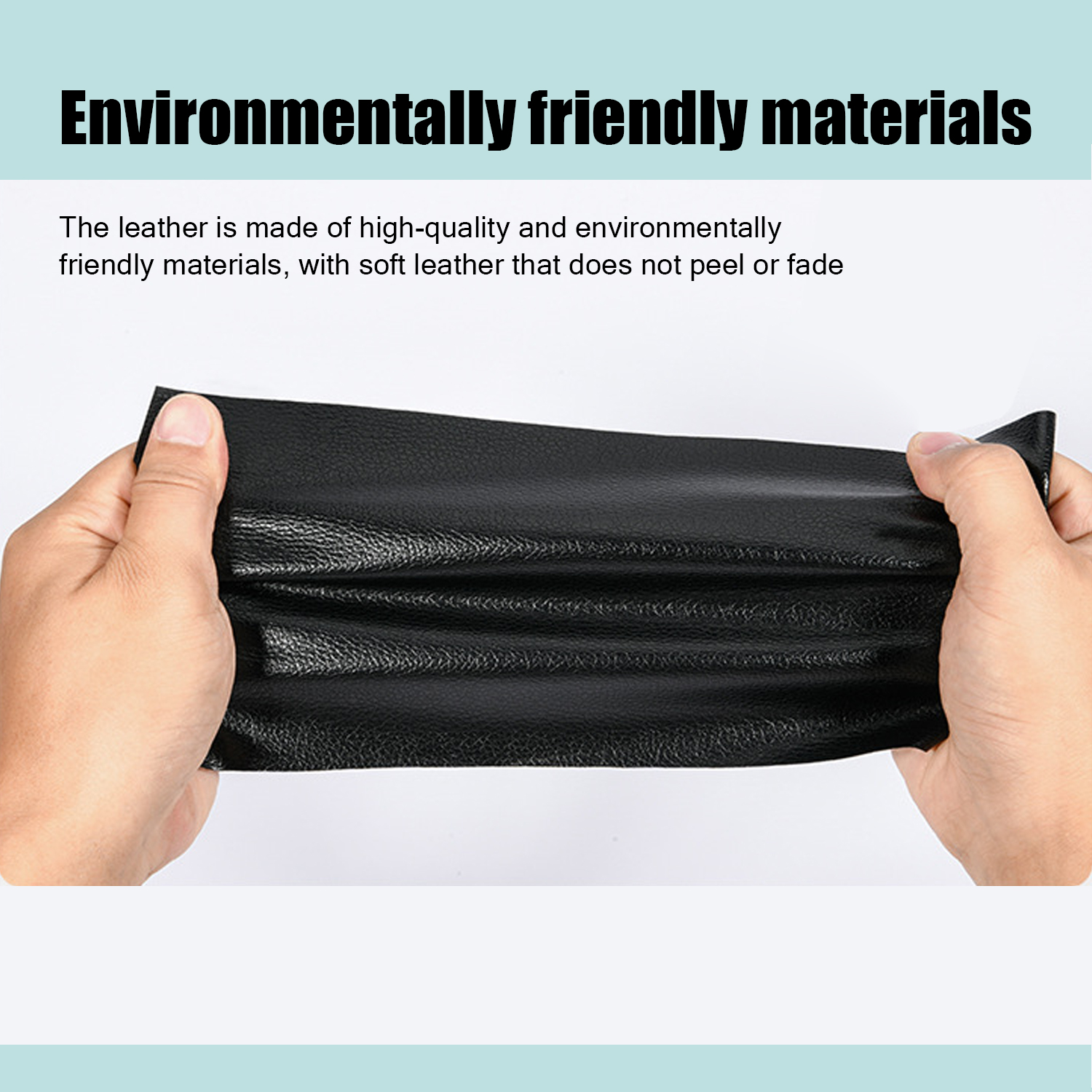 Self-adhesive repair patch artificial leather 50x138 cm Black Variety — image 4