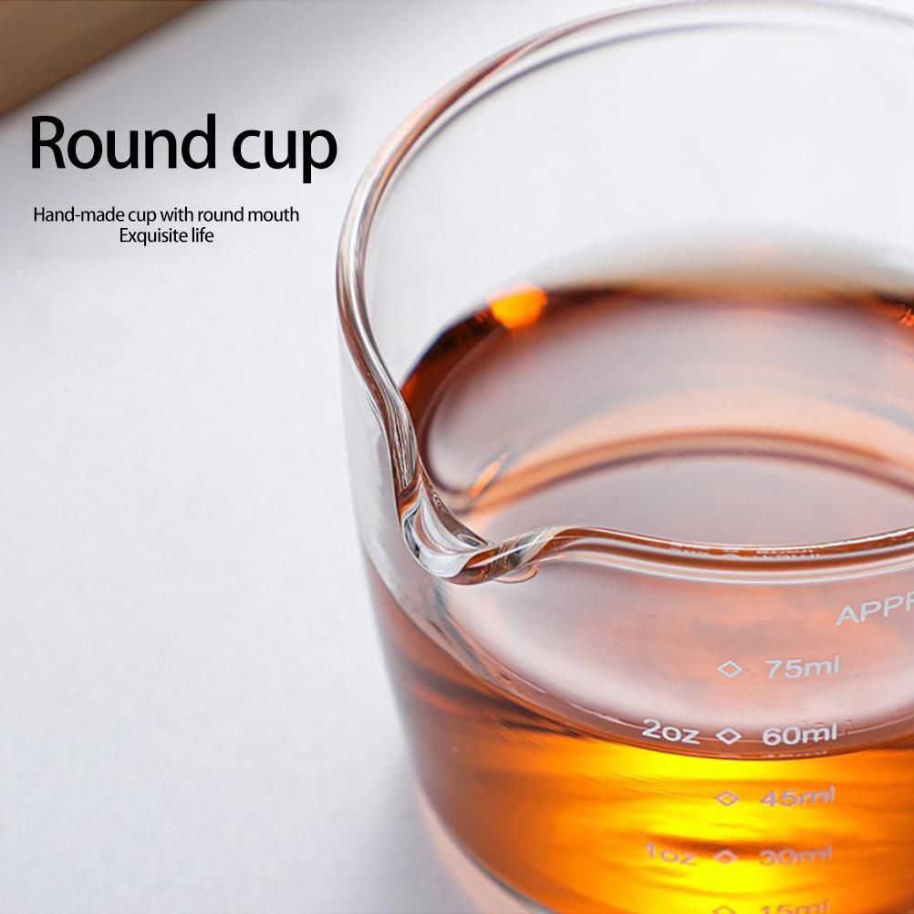 Glass Milk Cup Glass Measuring Cup with Handle Clear Scale Baking Milk Cup for Kitchen Accessories — image 3