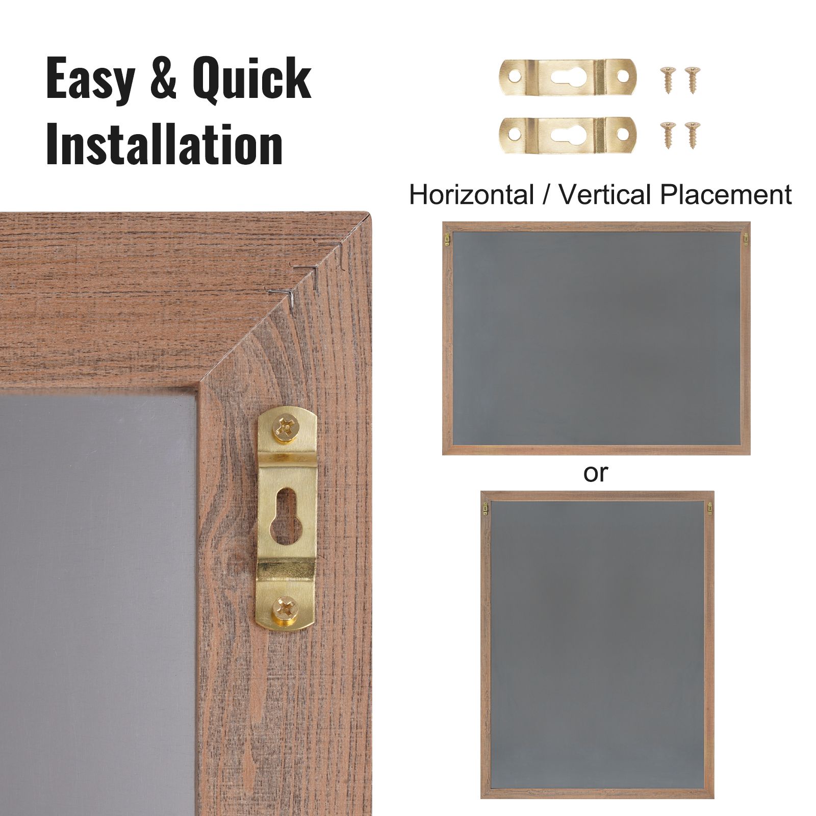 35"x46" Rustic Wood Framed Chalkboard Wall Hanging Magnetic Wedding Sign โ image 5