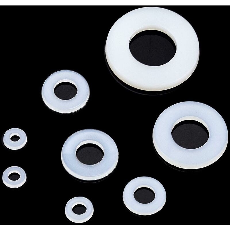 Nylon Washer Plastic Spacer M2.5 M3 M4 M5 M6 M8 M10 Flat Washer ROund 520 pcs โ image 4