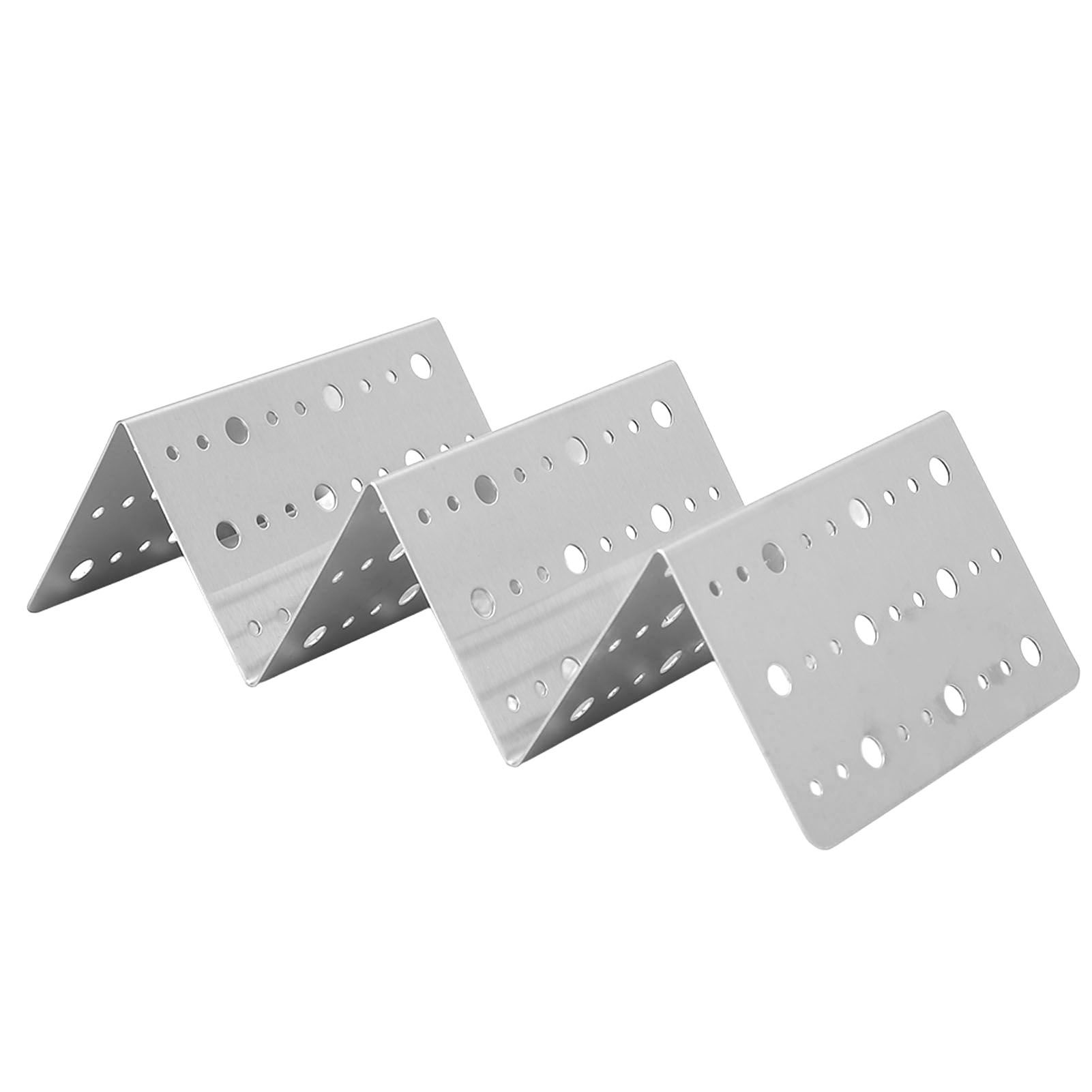 Taco Holder Round Holes Stainless Steel Taco Holder Stand Dishwasher Oven and Grill Safe 20x10x6cm / 7.9x3.9x2.4in โ image 5
