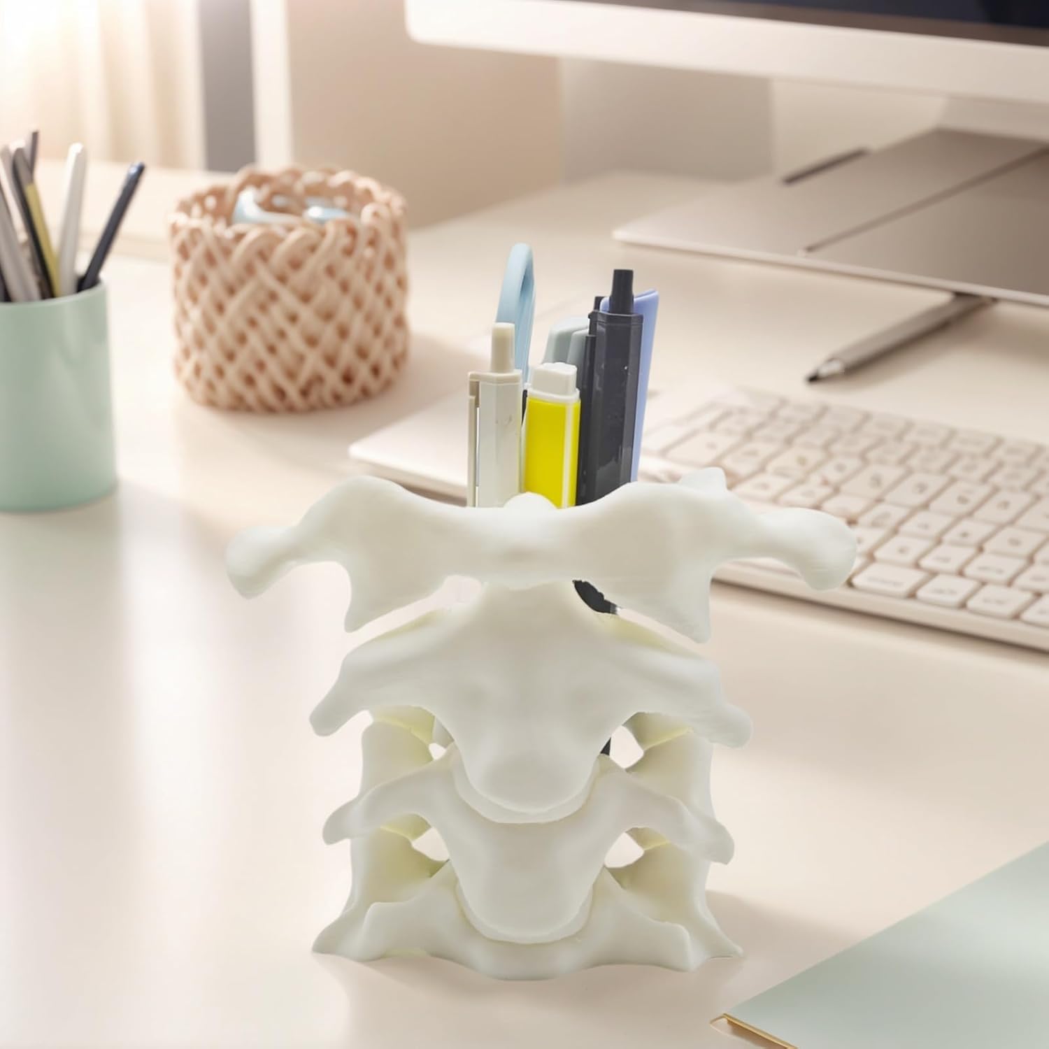 Unique Spine Pen Holder for Desk, Pencil Holder Desk Organizers, Office Supplies Decorations Idea Gift for Doctors, Nurses, Chiropractors โ image 4