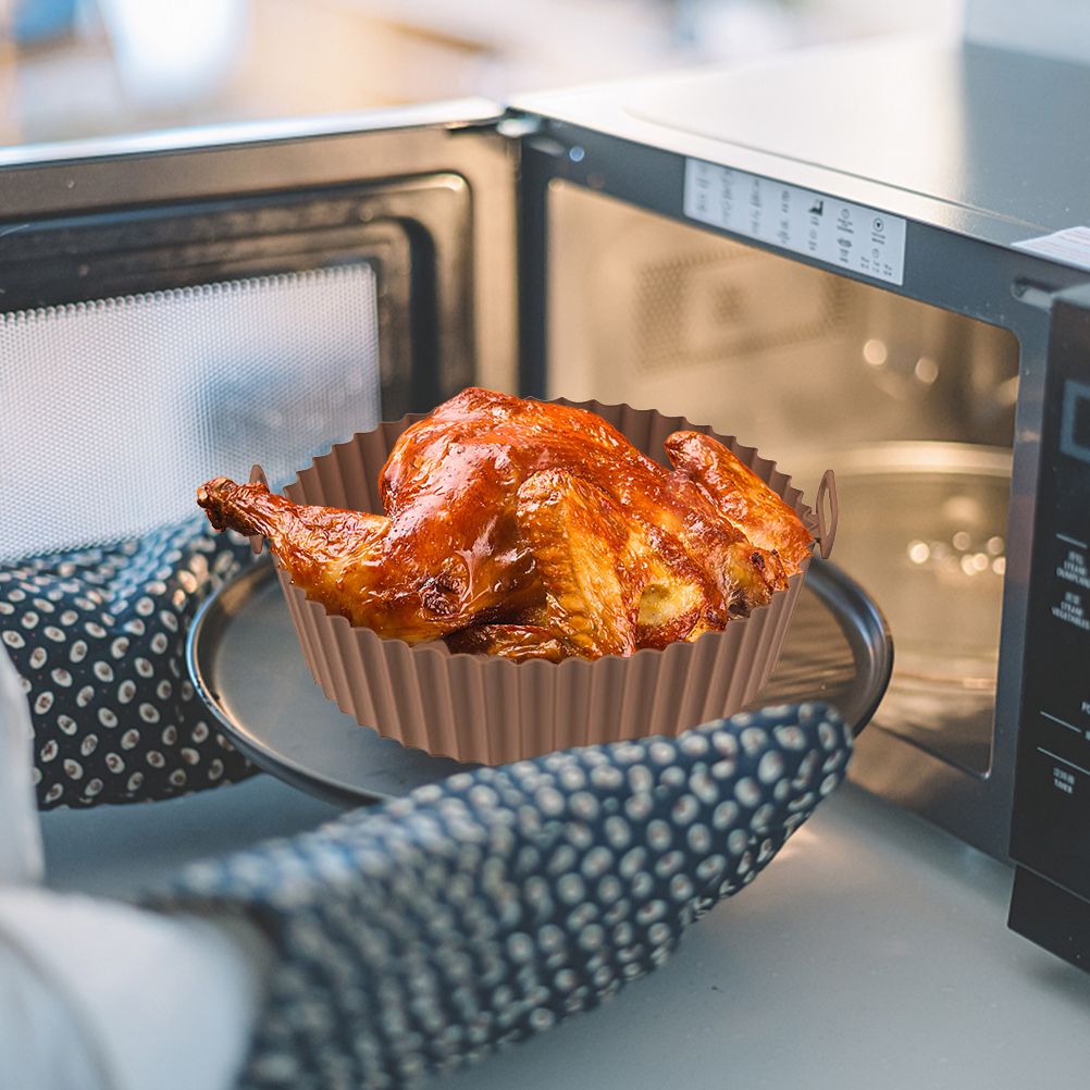 Air Fryer Silicone Pots Reusable Silicone Air Fryer Liner Basket High Temperature Resistance Food Grade Silicone Liner โ image 6