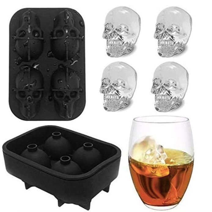 Skull Ice Mold, Chocolate Jelly Mold, Black — image 3
