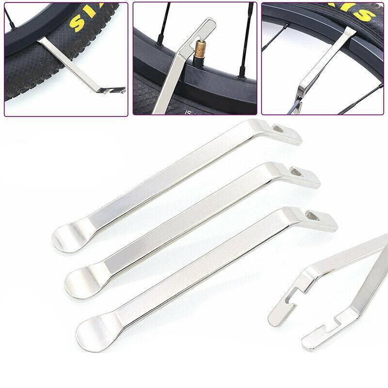 3Pcs Bike Tire Lever Tyre Changing Tool Bicycle Tire Levers Steel Repair Kit Au โ image 6
