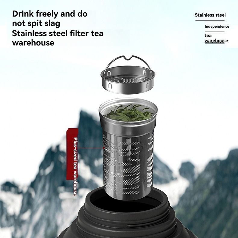 316 Stainless Steel Thermos Large Capacity Thermos Portable Thermos Flask - White - Size 5200ml — image 5