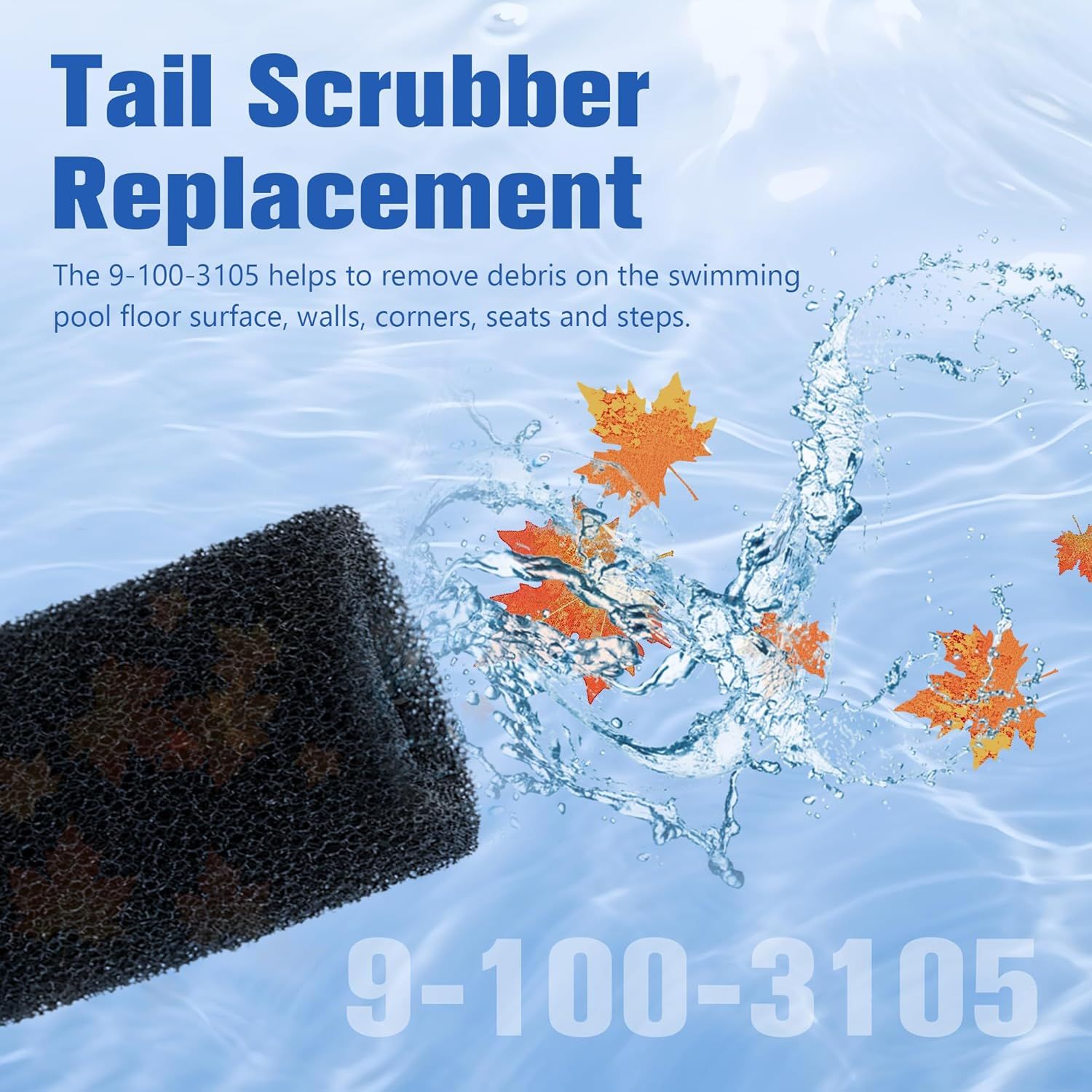 10 Pack Tail Scrubber Replacement or Polaris 280 360 180 380 480 3900 Pool Cleaner Parts, Sweep Hose Scrubber — image 5