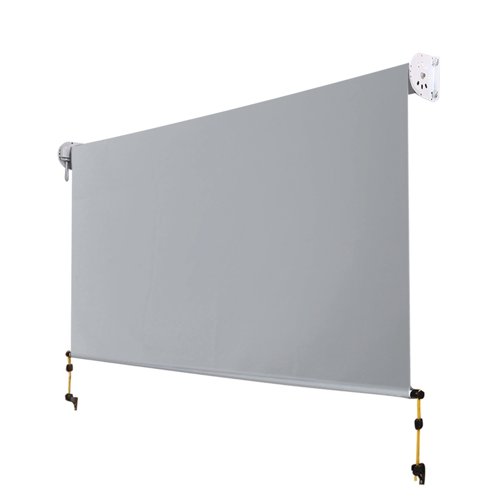 Instahut 3X2.5M Outdoor Blinds Awning Roll Down Screen Fabric Blinds Outdoor Window Shade Grey — image 4