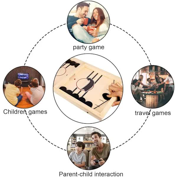 Fast Sling Puck Game, Wooden Hockey Game, Super Soccer Table โ image 4