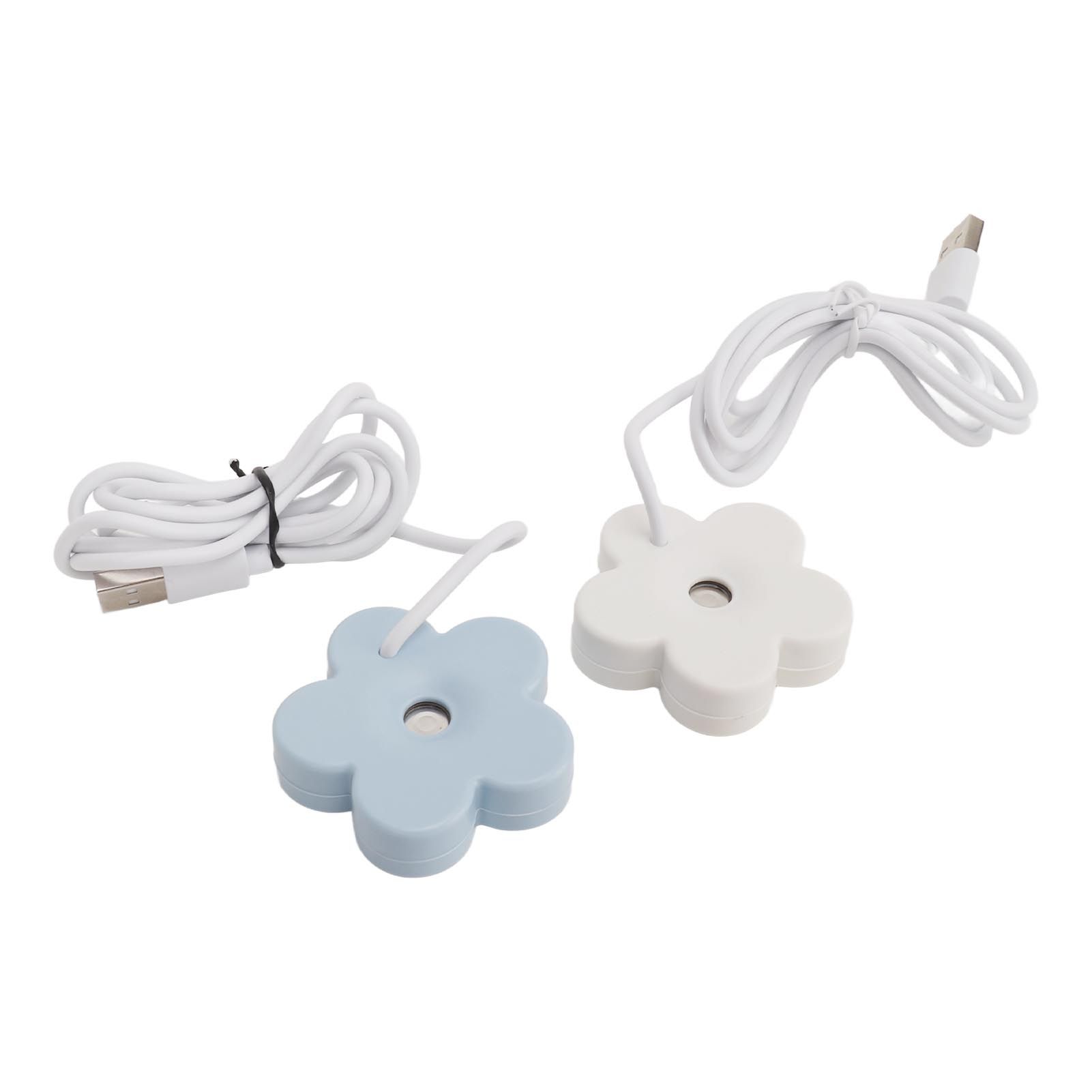 Small Flower USB Humidifier Creative Cute Atomization Mist Maker Portable Waterproof Air Humidifier White Blue β image 5